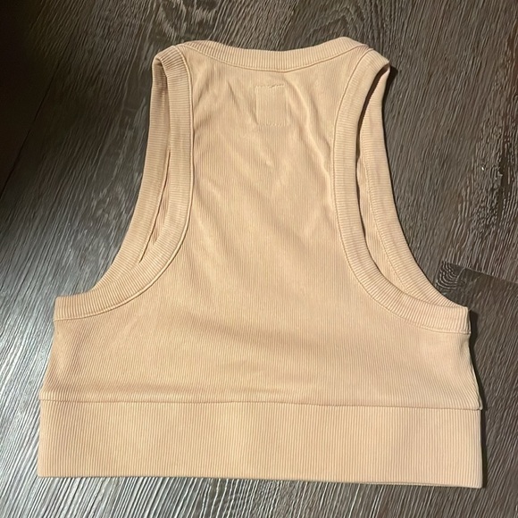 👡 NSF | tan ribbed crop top size small like new! - Picture 2 of 7